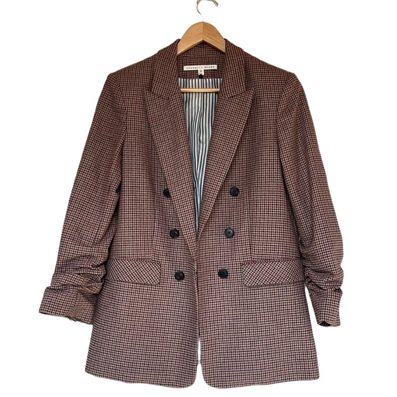 Veronica Beard Jackets & Blazers - VERONICA BEARD Beacon Check Houndstooth Dickey Jacket Blazer